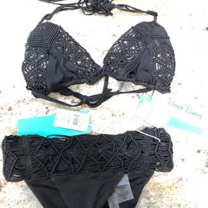 Beach bunny swimwear Dakota black bikini set